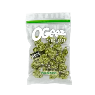 Cannabis Shaped Chocolate 1-Pack Popping Candy (35g)